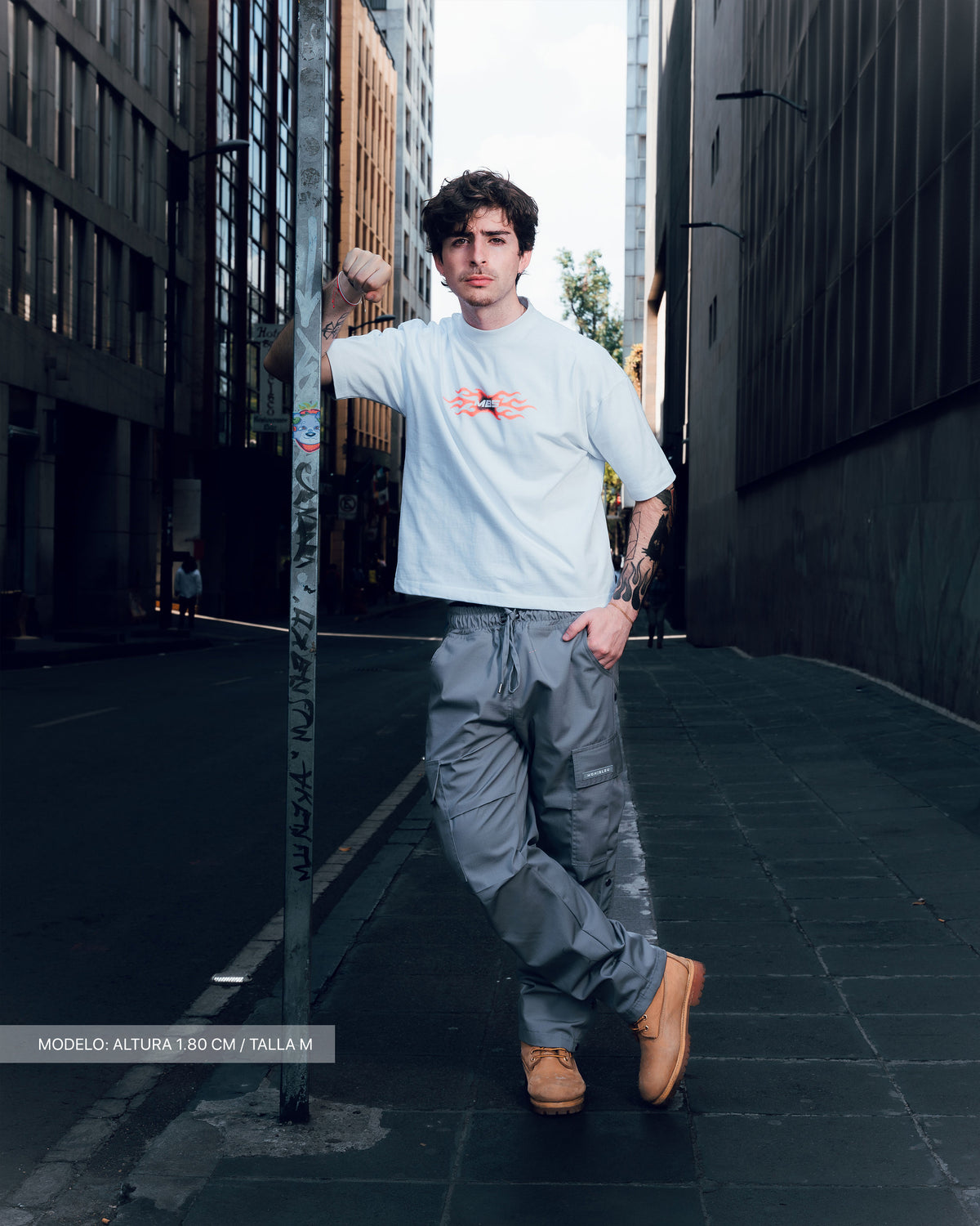 MB GREY CARGO PANTS
