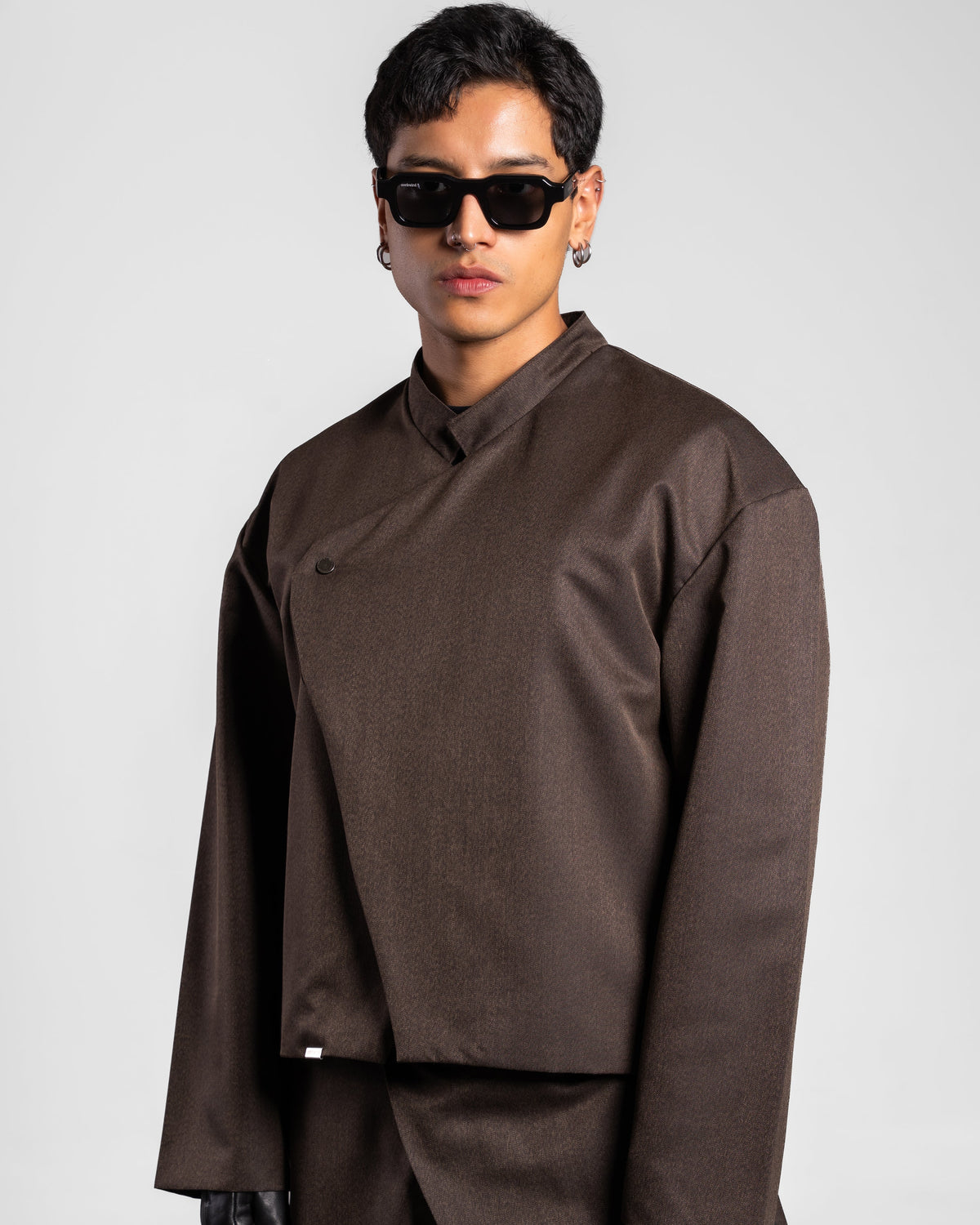 KIMONO JACKET COFFEE
