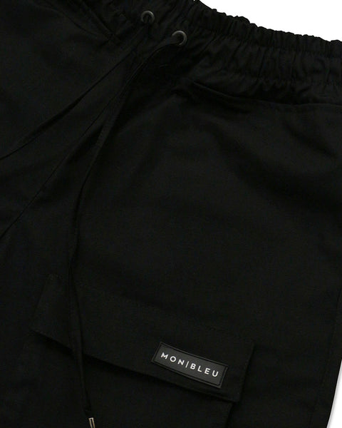 MB BLACK CARGO SHORTS