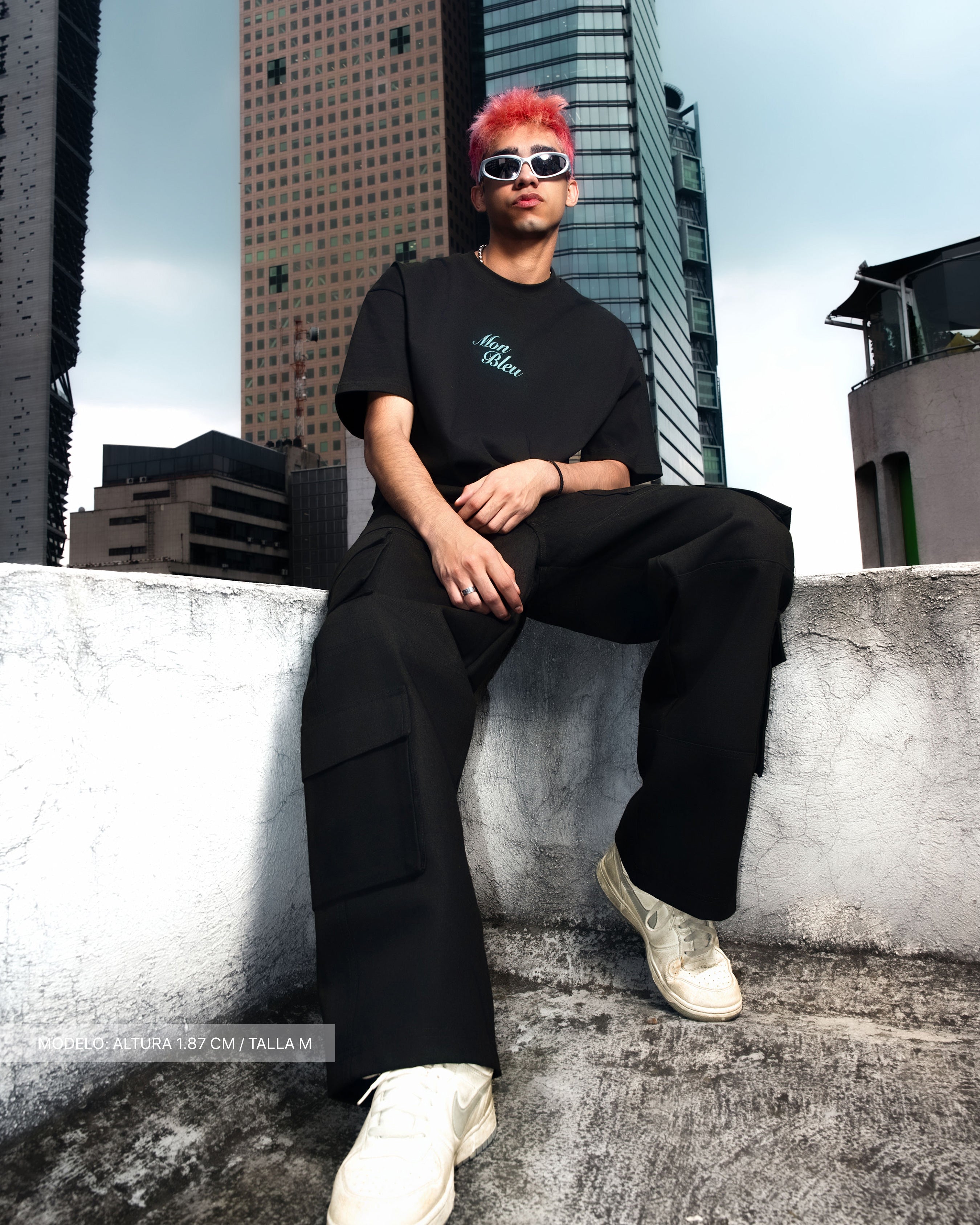 MB BLACK DENIM CARGO