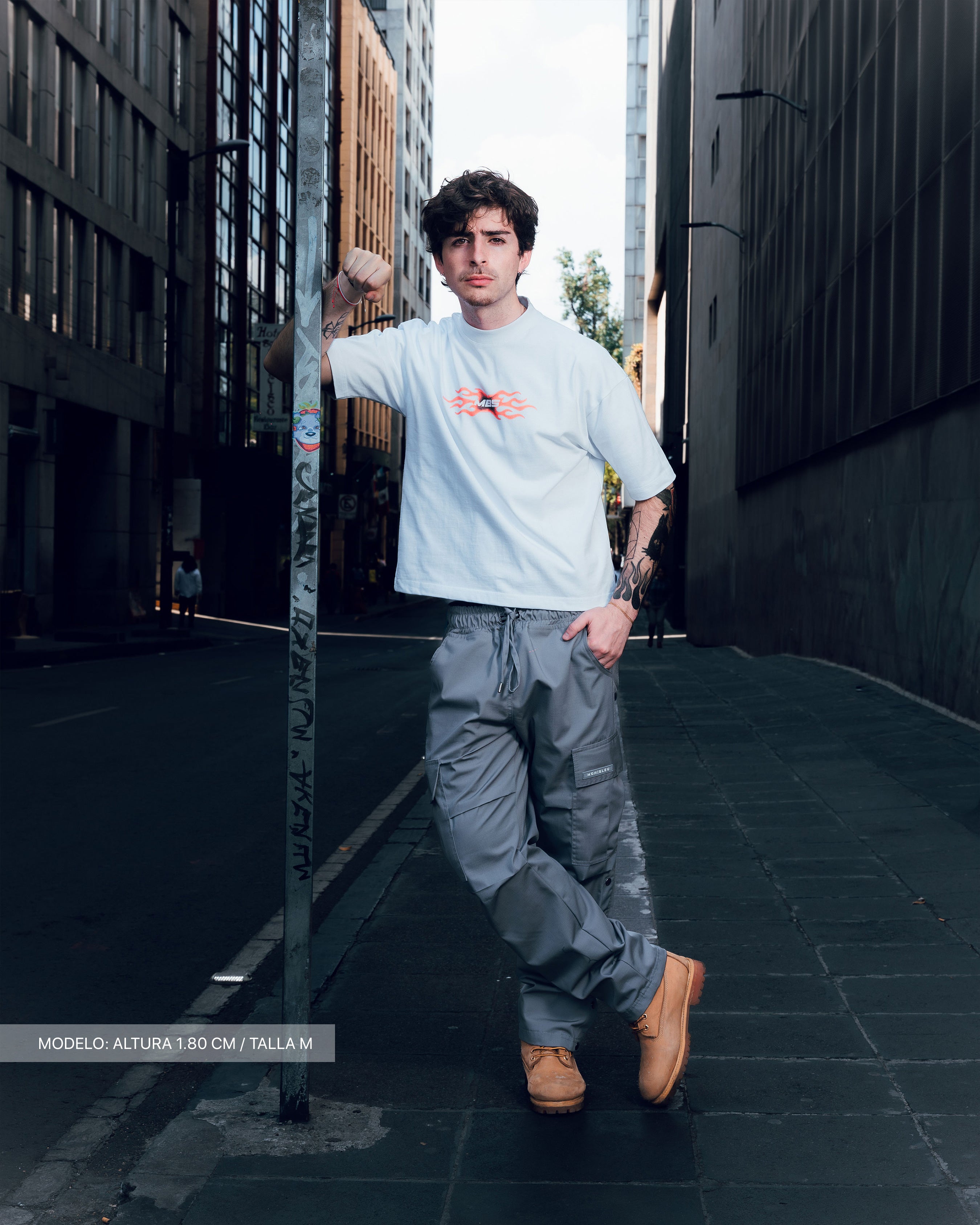 MB GREY CARGO PANTS