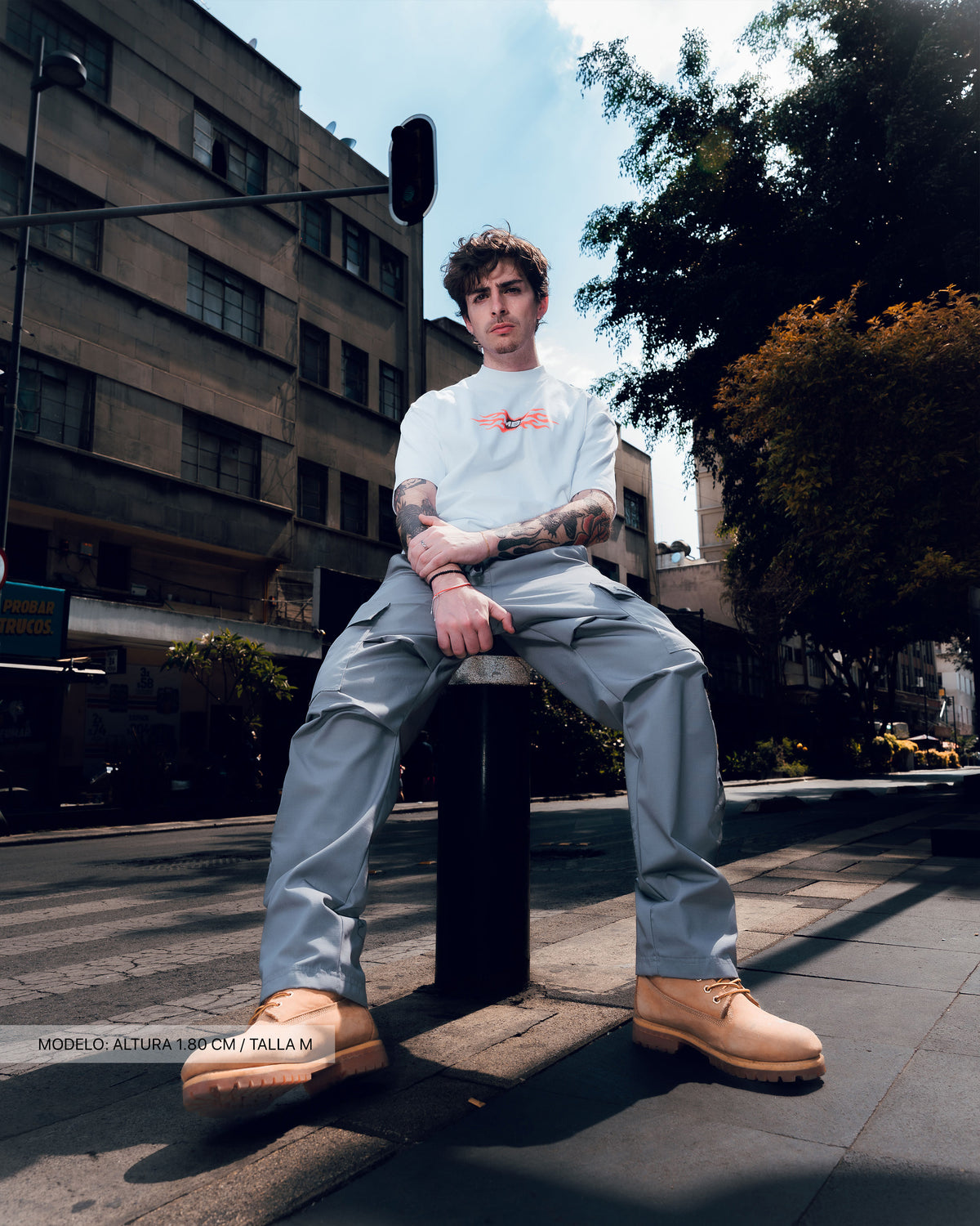 MB GREY CARGO PANTS