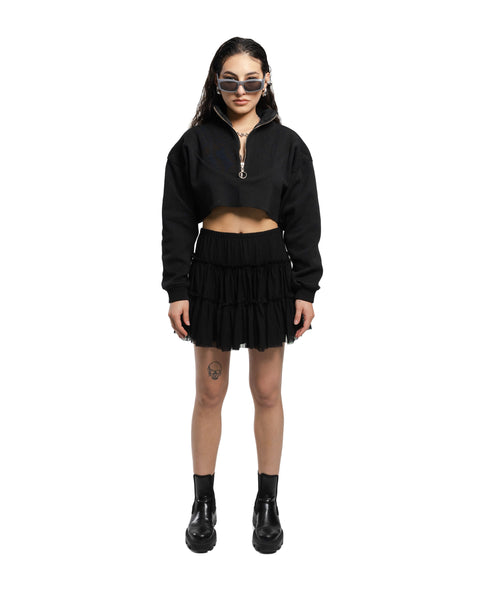 BASIC CROP HOODIE