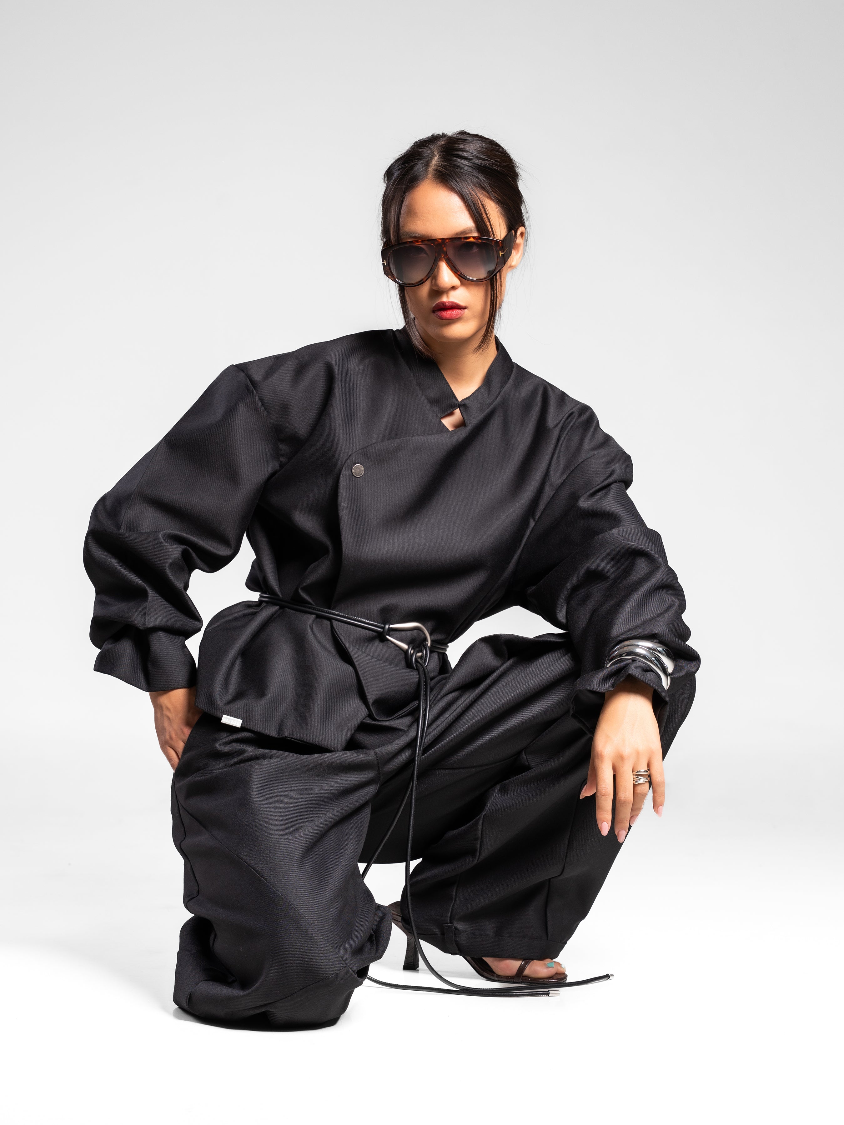 KIMONO PANTS BLACK