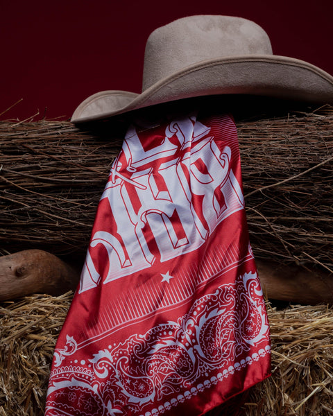 BACK TO BACK SCARF RED