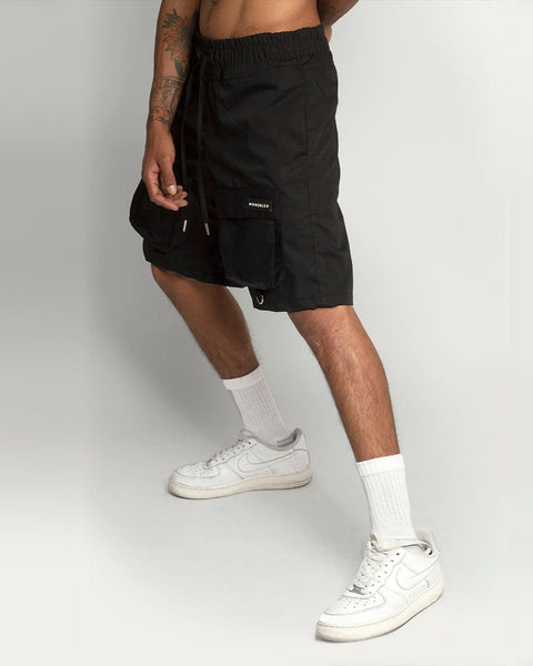 MB BLACK CARGO SHORTS